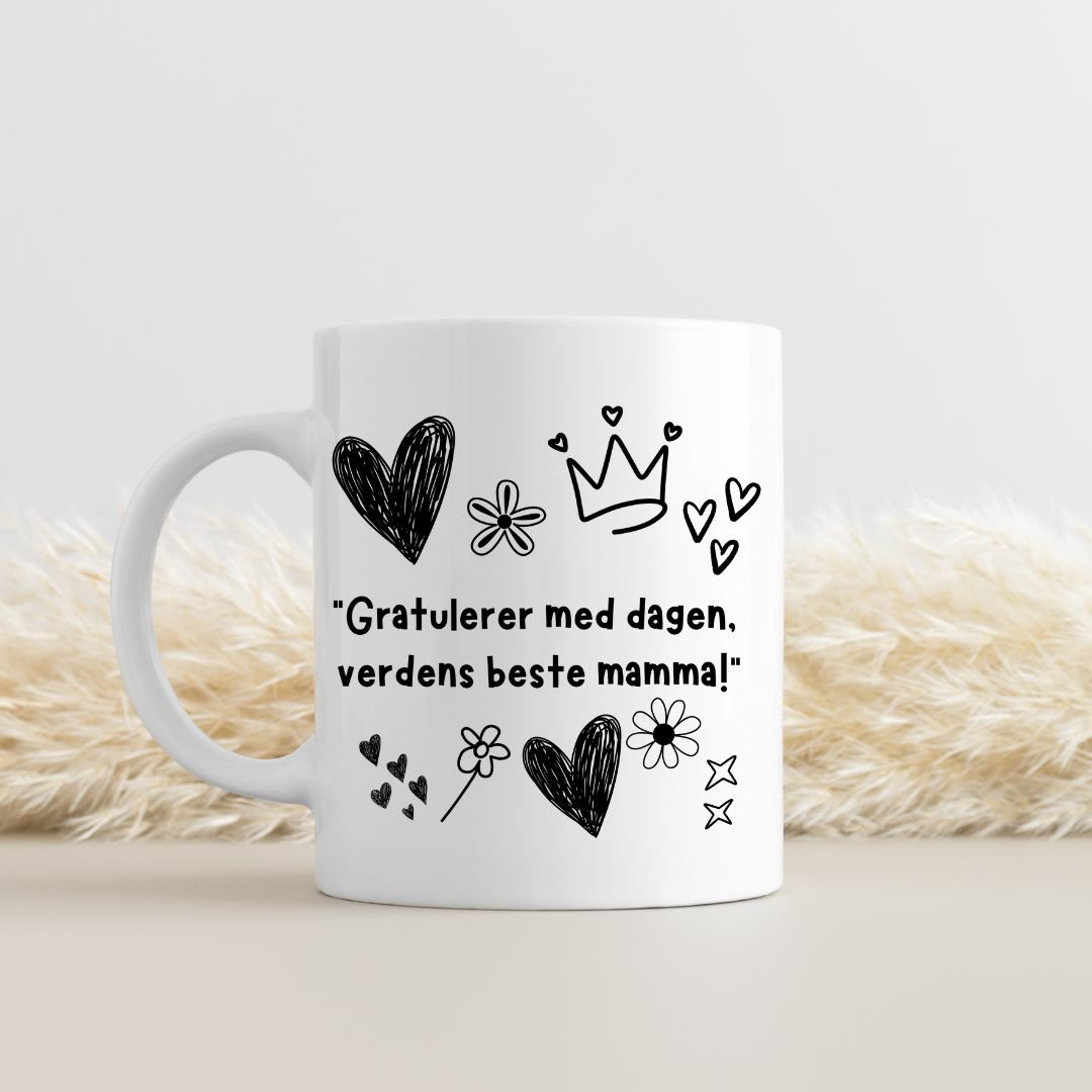 Bursdags krus til mamma – Verdens beste mamma - masdam.cheer