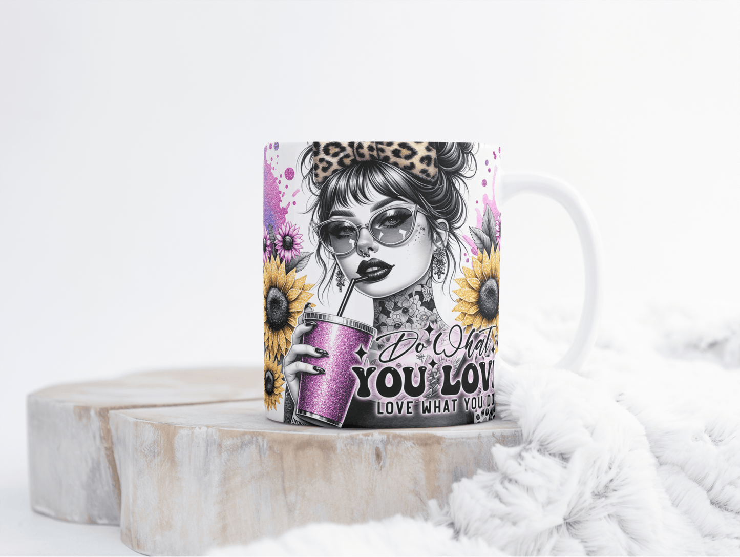 Inspirerende Kaffekopp – "Do What You Love" | Motiverende Design for Kvinner - masdam.cheer