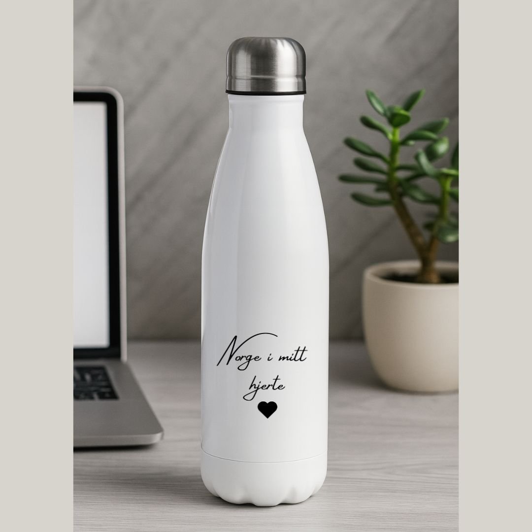 Drikkeflaske med norsk tekstmotiv – Thermo og personlig stil - masdam.cheer