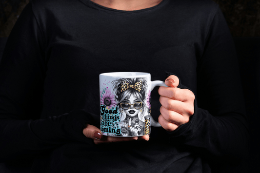 Good Things Are Coming" Motivational Mug - 11 oz Classic Keramikkopp - masdam.cheer