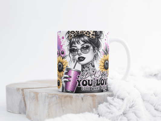 Inspirerende Kaffekopp – "Do What You Love" | Motiverende Design for Kvinner - masdam.cheer