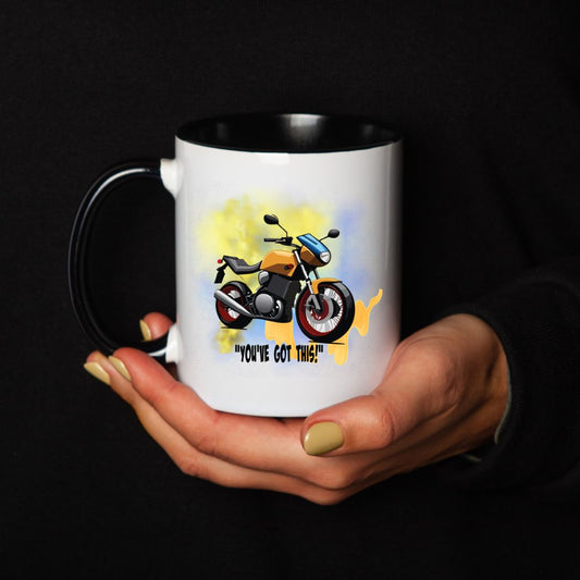 Keramikkrus You’ve Got This – Motorsykkel (Sort hank) - masdam.cheer