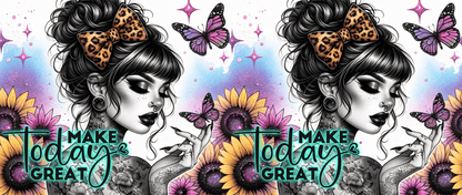 Make Today Great – Inspirasjonskopp med Sommerfugler og Solsikker - masdam.cheer