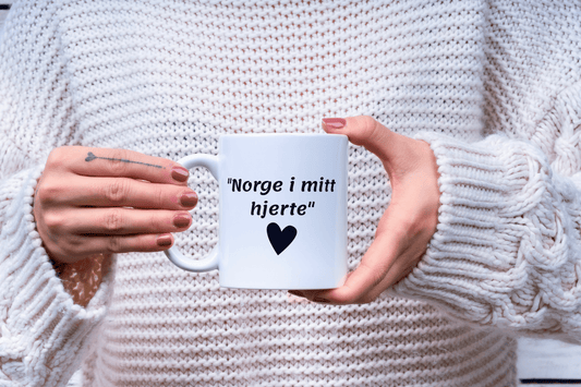 Norge i mitt hjerte – Kaffekopp med kjærlighet til Norge - masdam.cheer