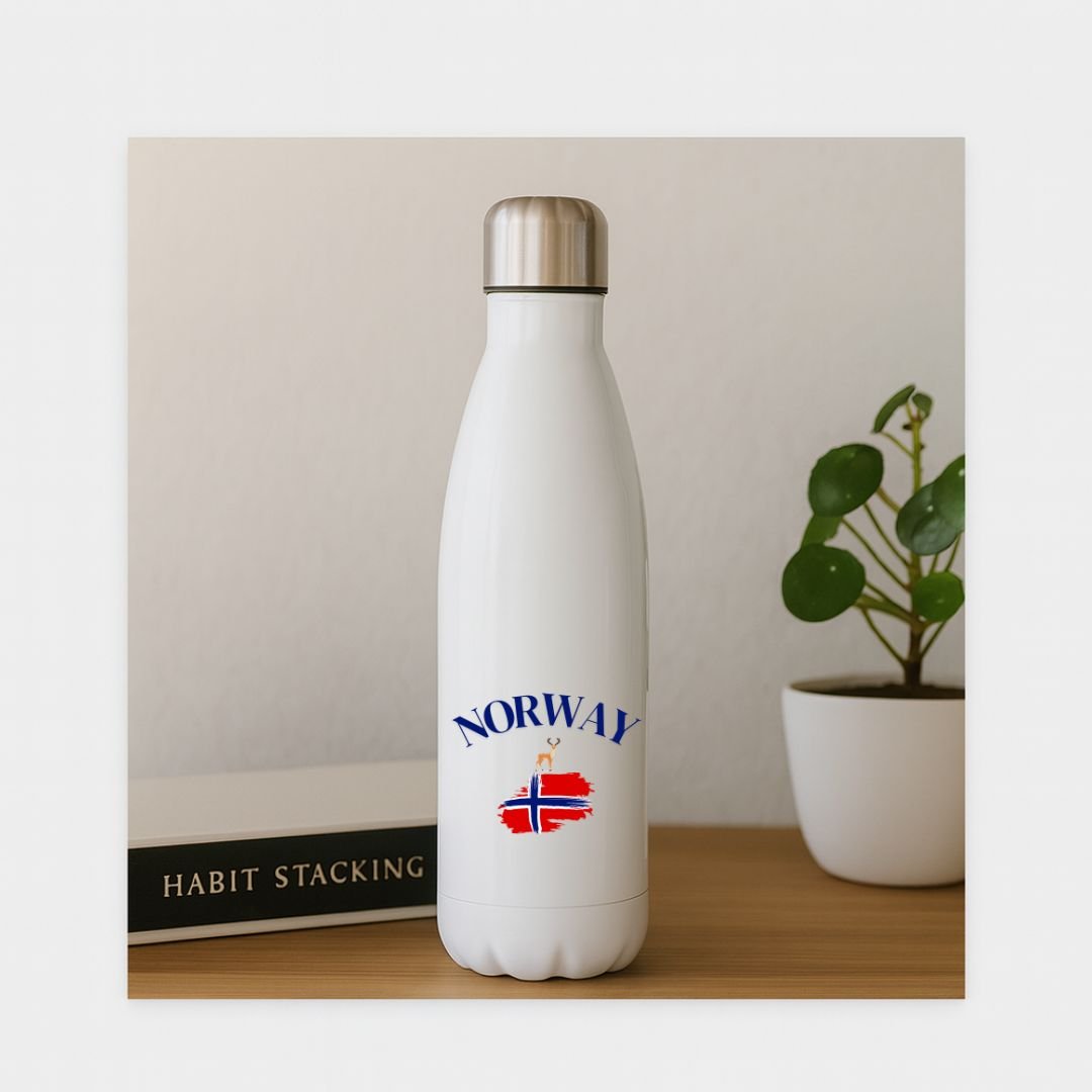 Norway drikkeflaske – Isolert stål – 500 ml - masdam.cheer