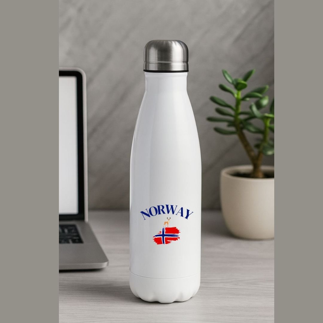 Norway drikkeflaske – Isolert stål – 500 ml - masdam.cheer