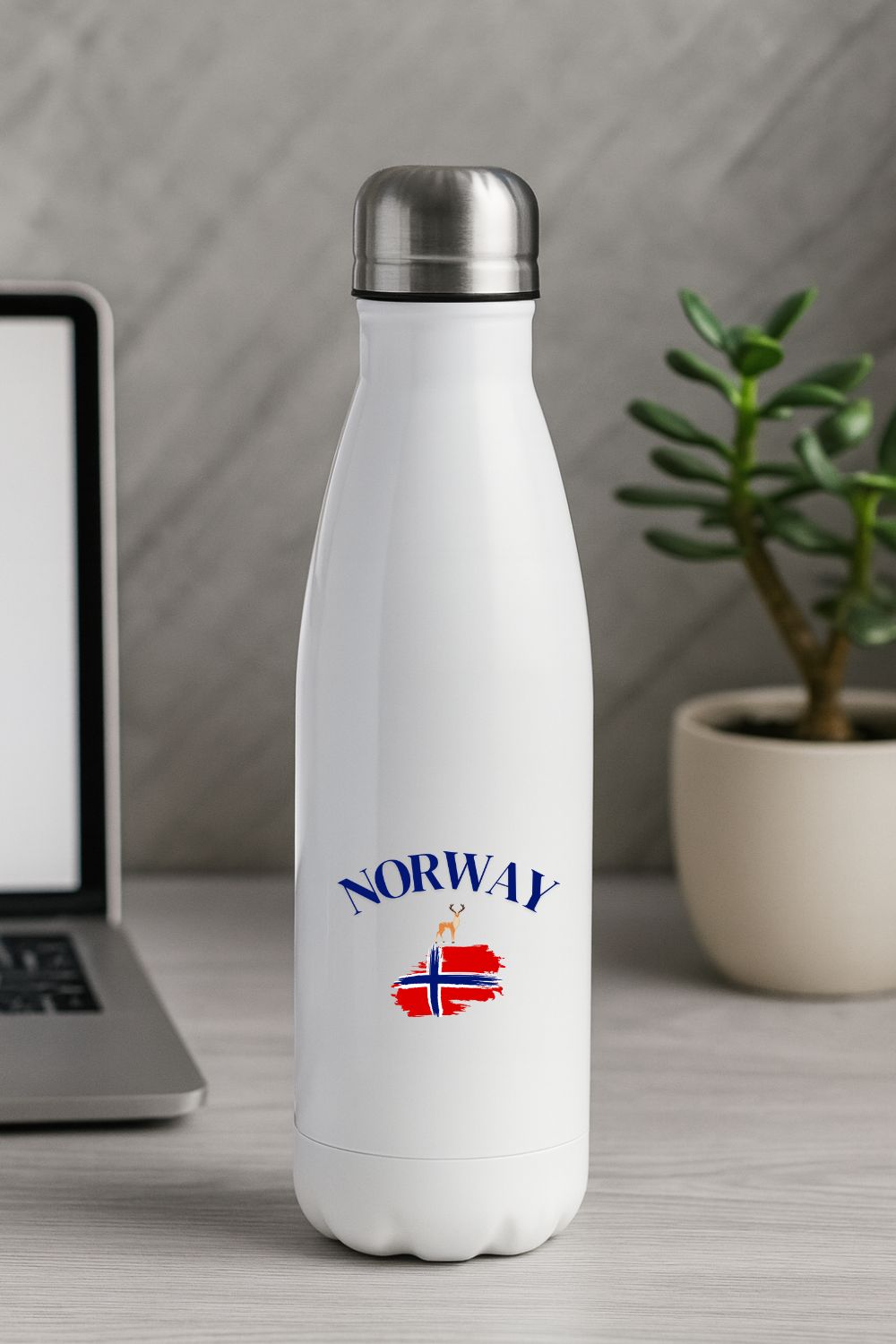 Norway drikkeflaske – Isolert stål – 500 ml - masdam.cheer