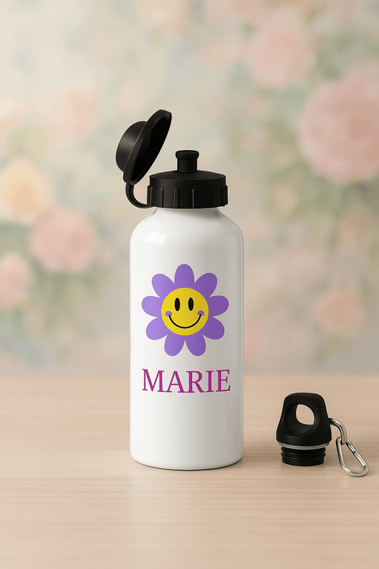 Personlig drikkeflaske 500 ml i aluminium – Med navn | Perfekt gave til barn og voksne - masdam.cheer