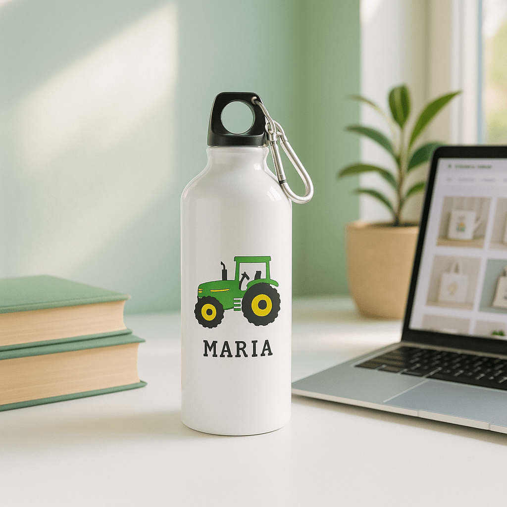 Personlig drikkeflaske med navn – Perfekt gave til voksen og barn - masdam.cheer