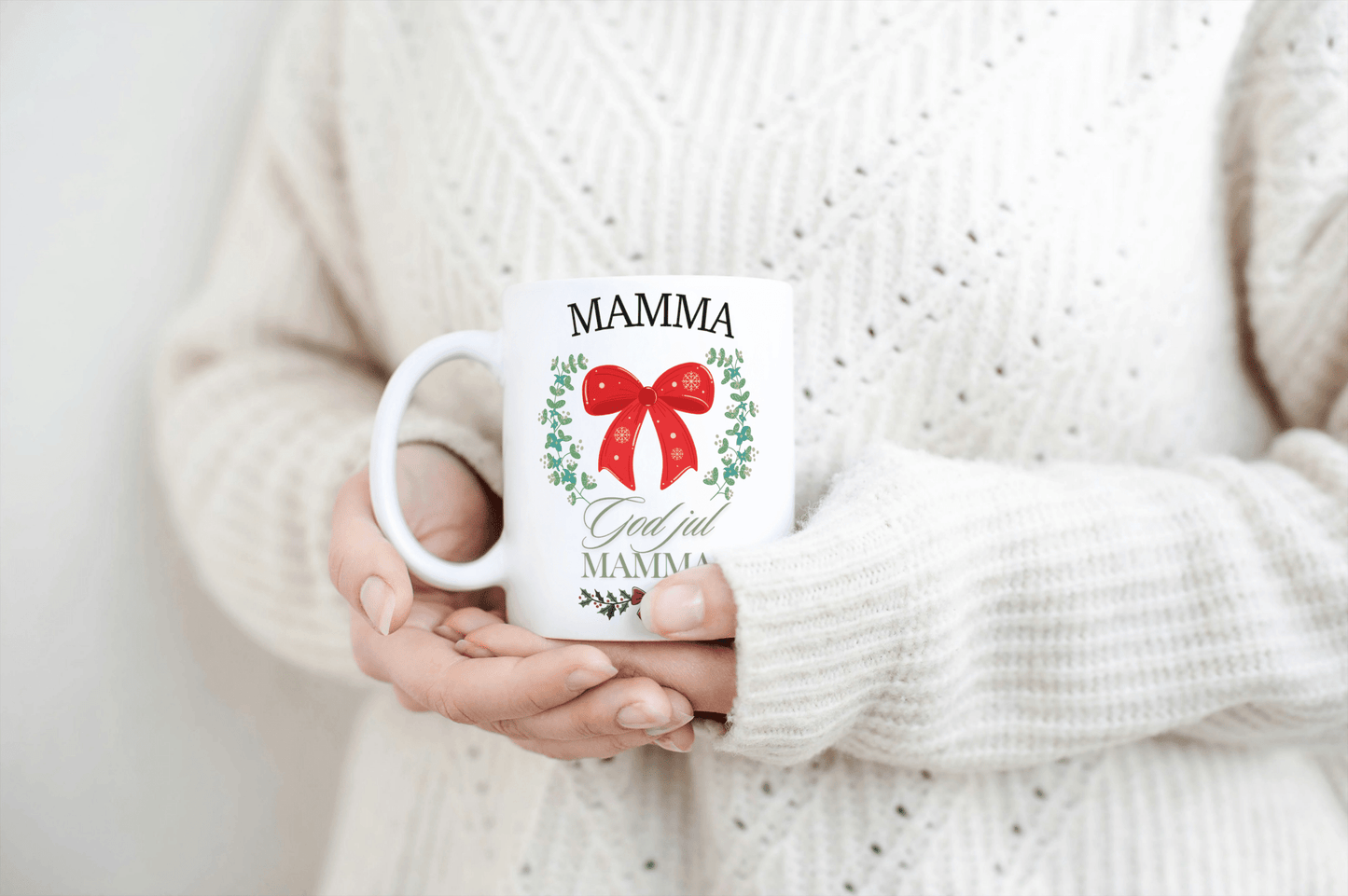 Personlig “God Jul Mamma” kopp – Julegave med koselig design og varm tekst - masdam.cheer