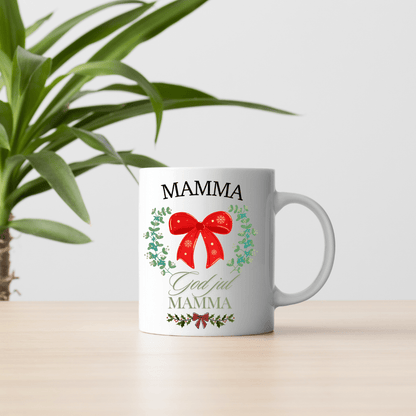 Personlig “God Jul Mamma” kopp – Julegave med koselig design og varm tekst - masdam.cheer
