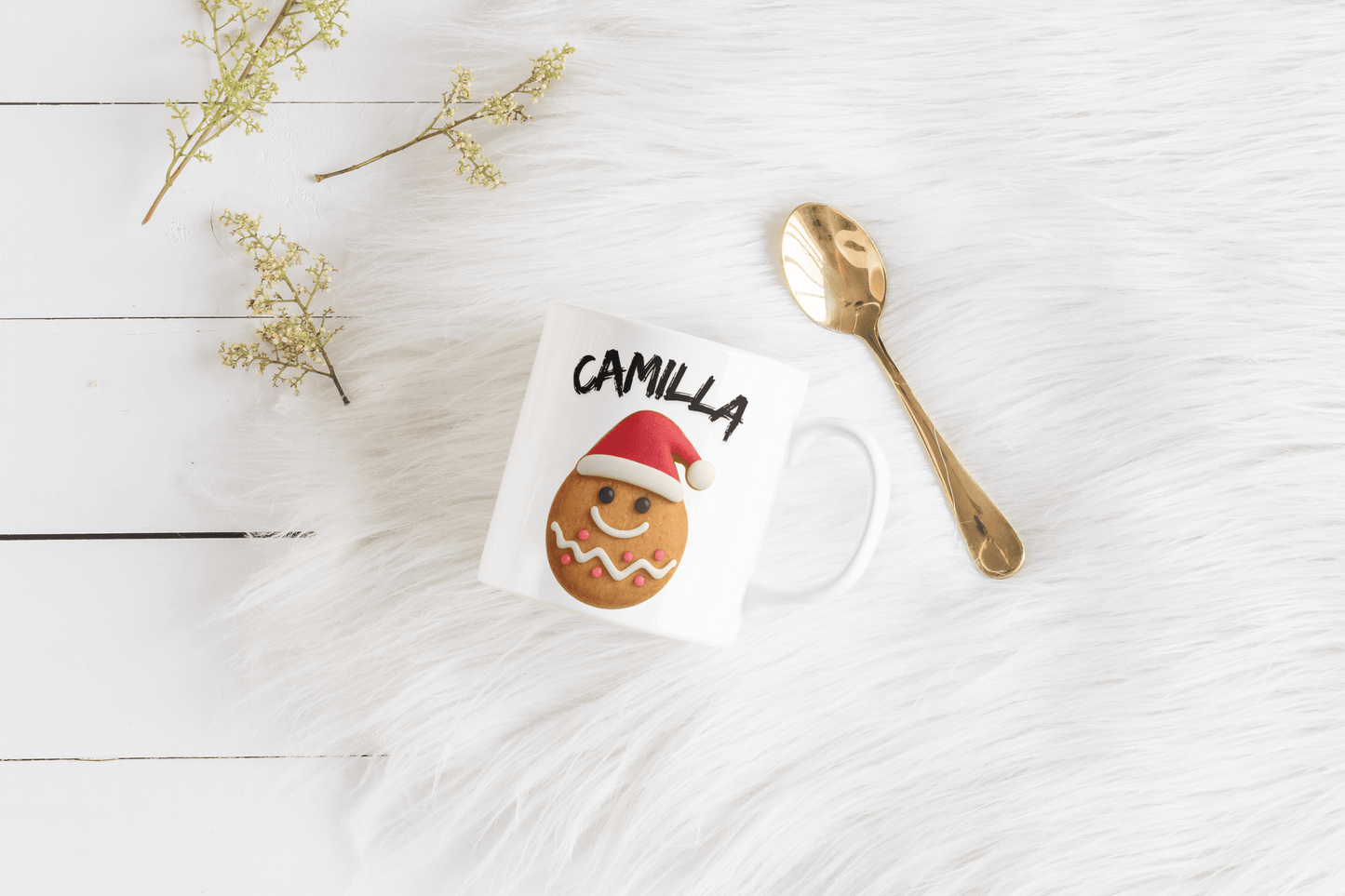 Personlig kopp med navn og julemotiv 🎄 Perfekt julegave - masdam.cheer