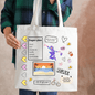 Slitesterk Totebag i 10 oz Bomullsmiks – Miljøvennlig Handlenett med Motiv - masdam.cheer