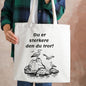 Totebag med Motivasjonssitat – Du er sterkere enn du tror! - masdam.cheer